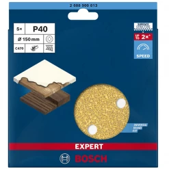Bosch Disque Abrasif Perforé Disque Abrasif Auto-agrippant Expert C470 - 150 Mm - Grain 40 -Abrasif disque et brosse Soldes Boutique 2 12