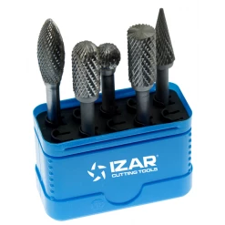 Fraises Lime Et Meules Sur Tige Fraise Lime Carbure Queue 6 Mm Coffret De 5 Pièces Izar 45810