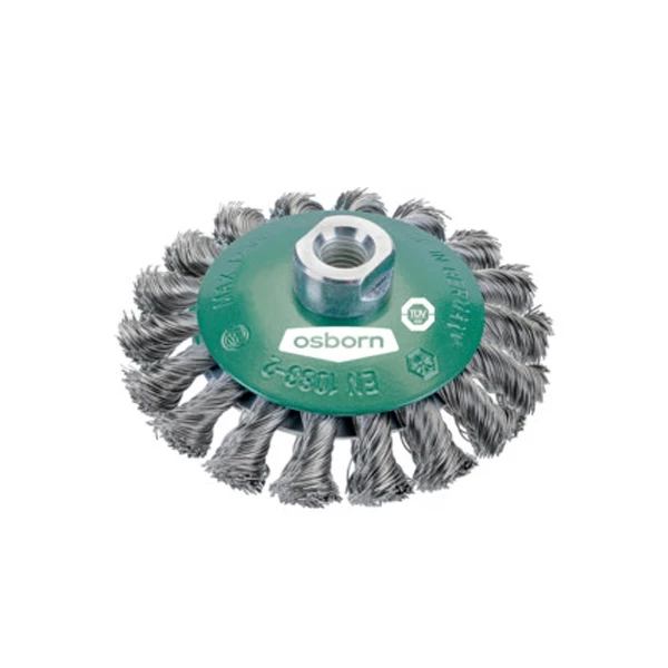 Osborn Brosse à Visser Sur Machine Brosse Conique Abrasive écrou M14 X 2.0 100 Mm Mèches Acier Inoxydable 4 Osborn Brosse à Visser Sur Machine Brosse Conique Abrasive écrou M14 X 2.0 100 Mm Mèches Acier Inoxydable – Image 2