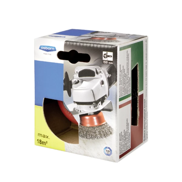 Brosse à Visser Sur Machine Brosse Coupelle Abrasive Sertie écrou M14 X 2.0 Osborn 60 Mm Fil Acier 4 Brosse à Visser Sur Machine Brosse Coupelle Abrasive Sertie écrou M14 X 2.0 Osborn 60 Mm Fil Acier – Image 2