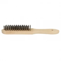 Théard Brosse Métallique Manuelle Brosse à Main En Fil D'acier Surface Métallique Manche En Bois Theard