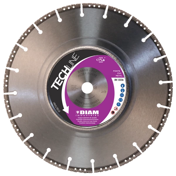 Diam Industries Disque Diamant Diamètre 230 Disque Diamant Coupe Chanfrein Acier Fonte Et PVC Ø230mm X 22,23 Mm 4 Diam Industries Disque Diamant Diamètre 230 Disque Diamant Coupe Chanfrein Acier Fonte Et PVC Ø230mm X 22,23 Mm – Image 2