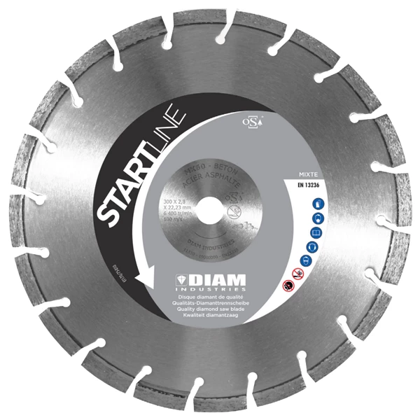 Diam Industries Disque Diamant Diamètre 230 Disque Diamant Segmenté Béton Asphalte Acier Ø230mm 22,3mm Diam 4 Diam Industries Disque Diamant Diamètre 230 Disque Diamant Segmenté Béton Asphalte Acier Ø230mm 22,3mm Diam – Image 2