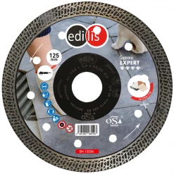 Edilis Disque Diamant Diamètre 125 Disque Diamant Carreleur Ultra Fin Ø 125 Mm