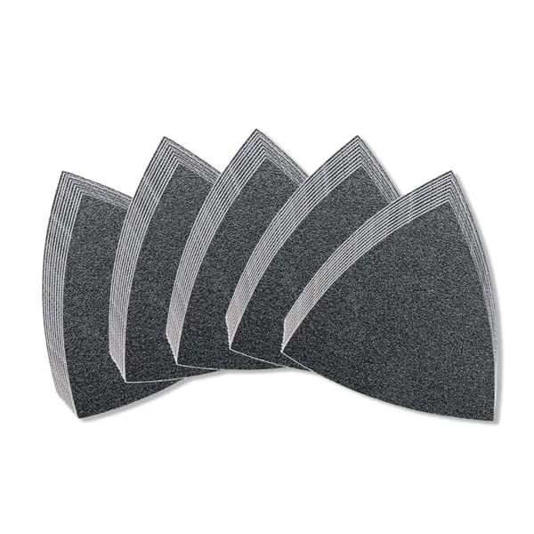 Feuille Abrasive Triangulaire Non Perforée Feuille Abrasive Triangulaire Auto-agrippante Fein 5 Grains X50 5 Feuille Abrasive Triangulaire Non Perforée Feuille Abrasive Triangulaire Auto-agrippante Fein 5 Grains X50 – Image 3