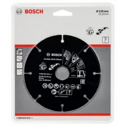 Bosch Disque à Tronçonner ø 125 Mm Disque à Tronçonner Carbure Multifonctions - Diamètre 125 Mm - Alésage 22.23 Mm -Abrasif disque et brosse Soldes Boutique imageproduct316475 1
