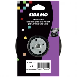 Plateau Et Patin De Ponçage Circulaire Plateau Sidamo Auto-agrippant Pour Meuleuse écrou M15