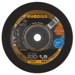 Disque à Tronçonner ø 230 Mm Disque à Tronçonner Inox XT100 Rhodius 230 X 1.9 X 22.23 Mm 210226