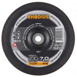 Disque à Tronçonner ø 230 Mm Disque à Meuler Métaux RS24 Rhodius 230 X 7.0 X 22.23 Mm 200377