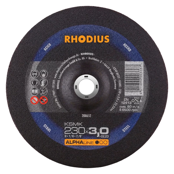 Disque à Tronçonner ø 230 Mm Disque à Tronçonner Acier KSMK Rhodius 230 X 3 X 22.23 Mm 200652 3 Disque à Tronçonner ø 230 Mm Disque à Tronçonner Acier KSMK Rhodius 230 X 3 X 22.23 Mm 200652
