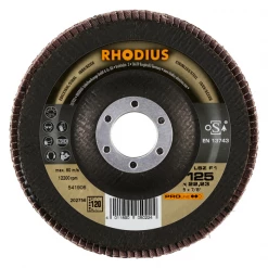 Disque à Lamelles Disque à Lamelles Spécial Acier Et Inox - LSZ F1 Rhodius - 125 X 22.23 Mm - Grain 120