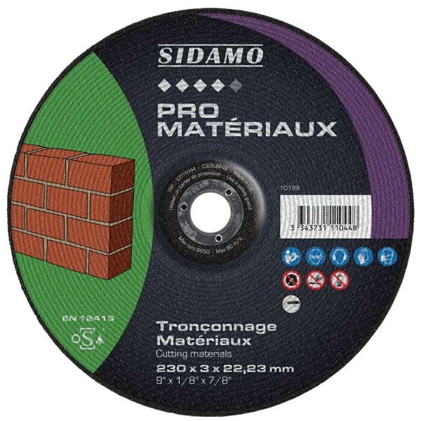 Disque à Tronçonner ø 230 Mm Disque à Tronçonner Pro Matériaux Diamètre 230 Mm Sidamo 10111044 4 Disque à Tronçonner ø 230 Mm Disque à Tronçonner Pro Matériaux Diamètre 230 Mm Sidamo 10111044 – Image 2