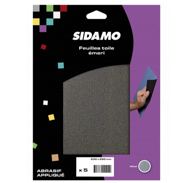 Sidamo Feuille Abrasive Rectangulaire Non Perforée Feuille Toile émeri Pour Métaux Ferreux Et Non Ferreux 230 X 280 Mm Grain 60 - Lot De 5 3 Sidamo Feuille Abrasive Rectangulaire Non Perforée Feuille Toile émeri Pour Métaux Ferreux Et Non Ferreux 230 X 280 Mm Grain 60 - Lot De 5