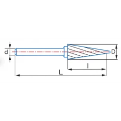 Fraises Lime Et Meules Sur Tige Fraise Lime Rotative Carbure SKM Conique N°3 Izar 925544589