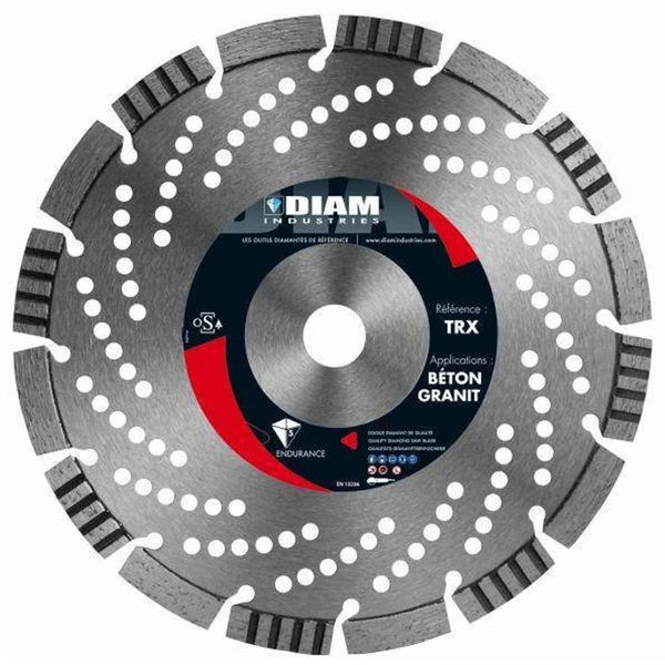 Diam Industries Disque Diamant Diamètre 230 Disque Diamant Crénelé Granit Béton TRX300 Ø300mm X 25,4mm 3 Diam Industries Disque Diamant Diamètre 230 Disque Diamant Crénelé Granit Béton TRX300 Ø300mm X 25,4mm